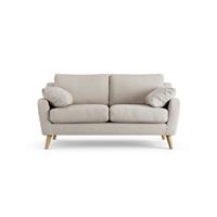 Habitat Ivor Fabric 2 Seater Sofa - Natural - Ash Leg