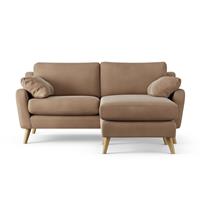 Habitat Ivor Right Hand Corner Sofa - Latte - Ash Leg