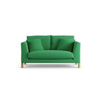 Habitat Aston Fabric 2 Seater Sofa - Emerald Green - Ash Leg