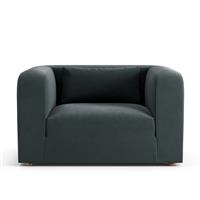 Habitat Lars Fabric Cuddle Chair - Charcoal