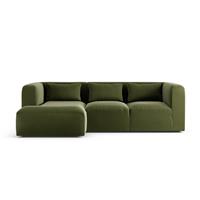 Habitat Lars Left Hand Corner Sofa - Moss Green - Ash Leg