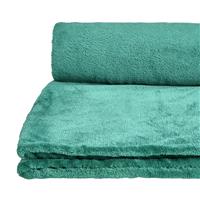 Argos Home Large Fleece Throw - Emerald - 200x220cm