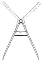 Brabantia 20m Hang On Clothes Airer - Metallic Grey