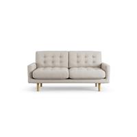 Habitat Fenner Fabric 2 Seater Sofa - Natural - Ash Leg