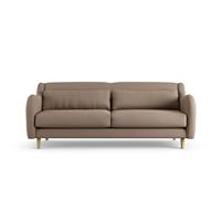 Habitat Turnmill Fabric 3 Seater Sofa - Biscuit - Ash Leg