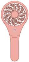 Bush Pink Handheld & Foldable Desk Fan - 4 Inch