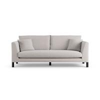 Habitat Aston Fabric 3 Seater Sofa - Natural - Black Leg