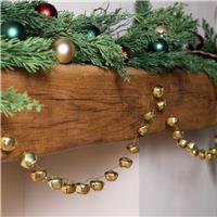 Habitat Gold Coloured Bell Christmas Garland