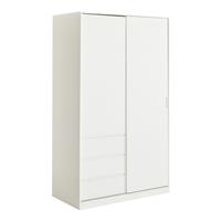 Tvilum Naia 2 Door 3 Drawers Wardrobe - White Gloss