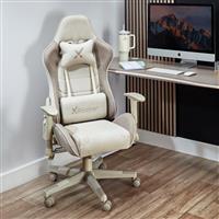 X Rocker Alpha Fabric Office Gaming Chair - Beige