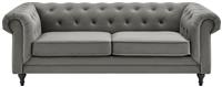 Habitat Chesterfield 2 Seater Velvet Sofa Bed - Charcoal