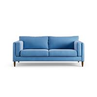 Habitat Newington Velvet 3 Seater Sofa - Sky Blue - Dark Leg