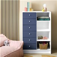 Argos Home Kids Malibu 6 Drawer Chest - Blue & White