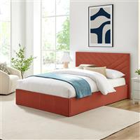 Argos Home Luca Small Double End Lift Ottoman Bed - Orange