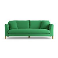 Habitat Aston Fabric 4 Seater Sofa - Emerald Green - Ash Leg