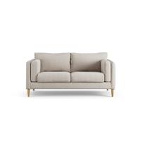 Habitat Newington Fabric 2 Seater Sofa - Natural - Ash Leg