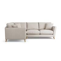 Habitat Lomond Left Hand Corner Sofa - Natural - Ash Leg