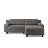 Habitat Hendricks Right Hand Corner Sofa -Charcoal-Black Leg