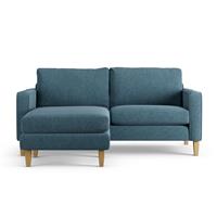 Habitat Flint Fabric Reversible 3 Seater Corner Sofa -Blue