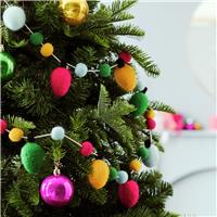 Habitat Felt Bulbs Christmas Garland