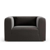 Habitat Lars Velvet Cuddle Chair - Slate Grey