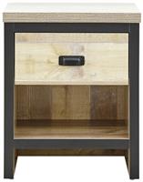 GFW Boston 1 Drawer Side Table - Oak