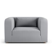 Habitat Lars Fabric Cuddle Chair - Grey