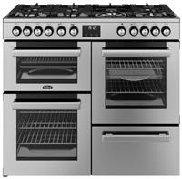 Belling 100cm Double Oven Dual Fuel range Cooker - S/Steel