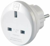 Go Travel UK to Europe Travel Adaptor - Set of 2