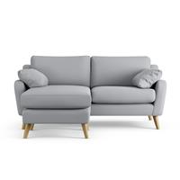 Habitat Ivor Left Hand Corner Sofa - Grey - Ash Leg