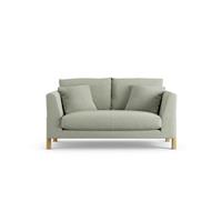 Habitat Aston Fabric 2 Seater Sofa - Sage Green - Ash Leg