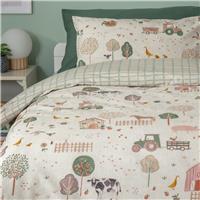 Habitat Cotton Little Farm Kids Bedding Set - Single