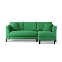 Habitat Aston Right Hand Corner Sofa-Emerald Green-Black Leg