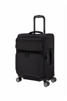 IT Luggage Expandable 8 Wheel Soft Suitcase - Black, Small