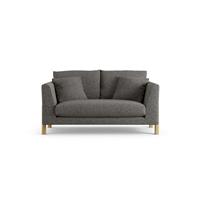 Habitat Aston Fabric 2 Seater Sofa - Charcoal - Ash Leg