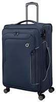 IT Luggage Expandable 8 Wheel Soft Suitcase - Medium, Navy