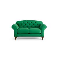Habitat Brooker Fabric 2 Seater Sofa - Green - Dark Leg