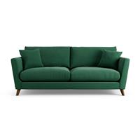 Habitat Lomond Fabric 4 Seater Sofa - Green - Dark Leg