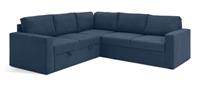 Argos Home Miller Fabric Corner Sofa Bed - Navy