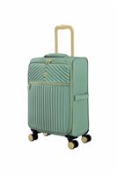 IT Luggage 8 Wheel Soft Suitcase - Green, Small