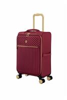 IT Luggage 8 Wheel Soft Suitcase - Red, Small