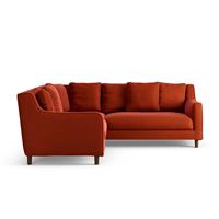 Habitat Swift Reversible Corner Sofa - Burnt Orange-Dark leg
