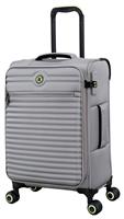 IT Luggage Expandable 8 Wheel Soft Suitcase - Small, Grey