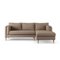 Habitat Newington Right Hand Corner Sofa - Biscuit - Ash Leg