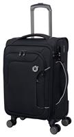 IT Luggage Expandable 8 Wheel Soft Suitcase -Small, Charcoal