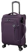 IT Luggage Expandable 8 Wheel Soft Suitcase - Small, Plum