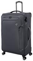IT Luggage Expandable 8 Wheel Soft Suitcase -Large, Charcoal
