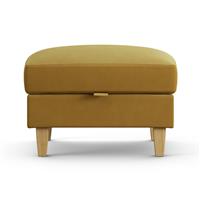 Habitat Felin Fabric Storage Footstool - Gold
