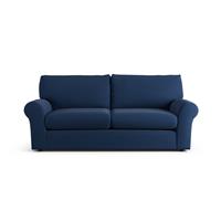 Habitat Molton Fabric 3 Seater Sofa - Navy