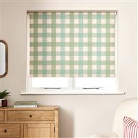 Argos Home Check Blackout Green Roller Blind - 90cm